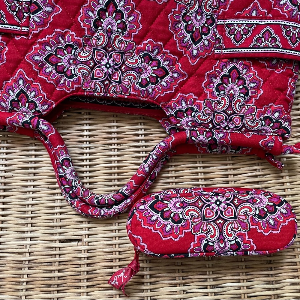 Vera Bradley Bag w matching Eyeglass case